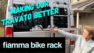 DIY Install Fiamma DJ200 Bike Rack On Winnebago Travato 59K [upl. by Nallid]