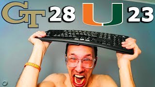 Miami Hurricanes HUMILIATED by Georgia Tech in DISGUSTING LOSS  Recap amp Reaction [upl. by Hamford]