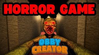 Can you make a GOOD HORROR GAME in Obby Creator Part 1 [upl. by Sinclare]