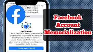 How to Set Up Facebook Memorialization and Legacy Contact Settings NEW [upl. by Rothenberg]