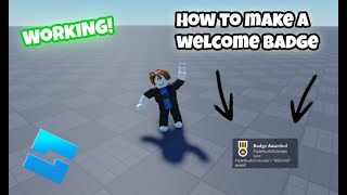 How to Make a Welcome Badge in Roblox Studio🛠 2024 [upl. by Adnorrehs56]