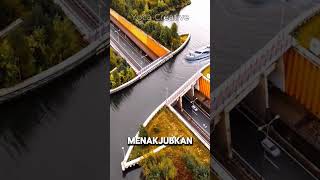 Jembatan Unik untuk Mobil dan Kapal di Belanda shorts faktaunik hiburan facts [upl. by Sucy]