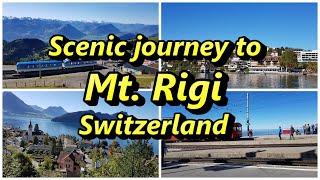 Scenic journey to Mt Rigi Switzerland using the Swiss Travel Pass 🇨🇭 [upl. by Adolphe]