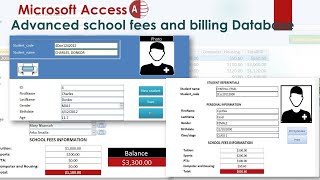 Creating Advanced School Fees and Billing Database in MS Access [upl. by Eeslek]