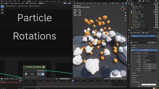 Blender Particle Rotation Physics [upl. by Einnaj]