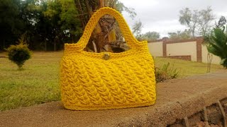 Crochet bag purse tutorial step by step [upl. by Ettecul588]