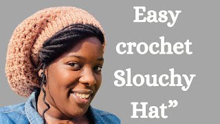 “Easy Crochet Slouch Hat Tutorial for Beginners  StepbyStep Pattern” [upl. by Ocirnor]