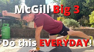 McGill big 3  Core exercises you should do EVERYDAY [upl. by Kiele]