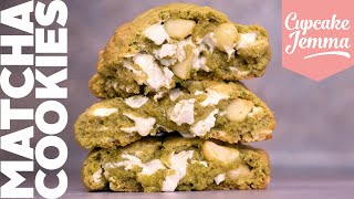 Matcha amp Macadamia New York Cookie Recipe  Matchadamia  Cupcake Jemma [upl. by Couchman]