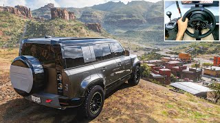 Land Rover Defender  Offroading  Forza Horizon 5  Thrustmaster T300RS  TH8A Shifter Gameplay [upl. by Zenas7]