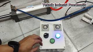 Pneumatic Cylinder Control Timer Off delay Custom [upl. by Kosaka]