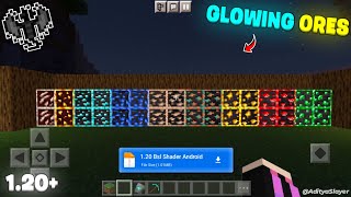 Glowing Ores Texture Pack Mcpe 120 😍  Visible Ores for Render Dragon [upl. by Neiht]