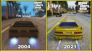 GTA San Andreas The Definitive Edition Physics amp Details Comparison [upl. by Willy]