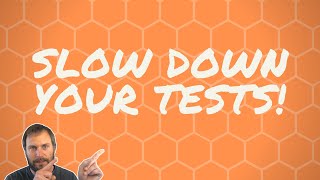 Slow down your tests  WebdriverIO Wednesdays [upl. by Anneliese]