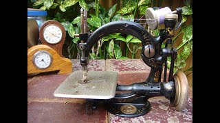 Old Vintage Antique Sewing Machine Wilcox Willcox amp Gibbs For Restoration Video [upl. by Finnie]