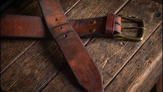 The Mountain Belt  Russet Leather Patina from Craft and Lore [upl. by Gilli]