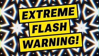 Psychedelic Strobe Light Party VJ Loop  EXTREME FLASH WARNING [upl. by Schriever]