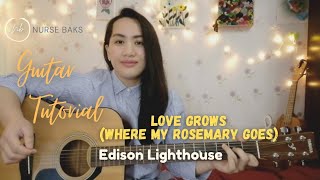 Love grows  Where my Rosemary goes Edison Lighthouse Guitar tutorial No capo [upl. by Maite]