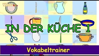 In der Küche  Die ersten Wörter  Wir lernen Deutsch  Longmix  Yleekids Deutsch lernen [upl. by Ewolram]