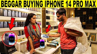 Beggar Buying IPHONE 14 Pro Max Prank  Rich Beggar SmartiesPrankTV [upl. by Asillim]