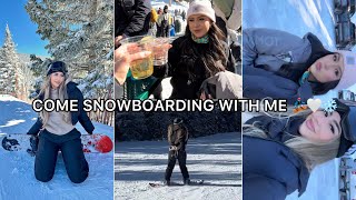 VLOG Come snowboarding with me 🏂 [upl. by Bowes]