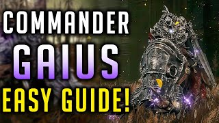 How To Beat Commander Gaius In Elden Ring DLC Easy Guide [upl. by Ahsilak461]