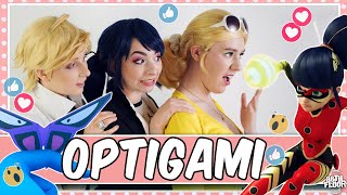 Cosplayers React to Miraculous Ladybug  Optigami 👀 [upl. by Afrika770]