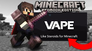 VAPE V4 Injects into Bedrock Edition  Cheating on CubeCraft MCPE [upl. by Britton294]