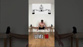 Yujiros split progression level 1 to 10 👹 workout amazing flexibility mobility gym yoga wtf [upl. by Vonny]