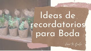 Ideas de recordatorios para boda [upl. by Agler]