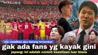 Ole Gregetan di Tribun quotHarusnya Sejak Lama Pasti Bisa Bantuquot Jepang Salut Fans Indo Sesetia Itu [upl. by Bello]