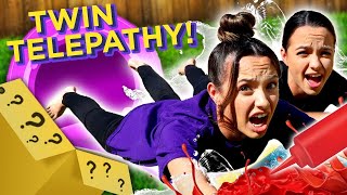 Dont Choose the Wrong Slide Twin Telepathy Challenge  Mystery Twin Bin w The Merrell Twins [upl. by Ferullo]