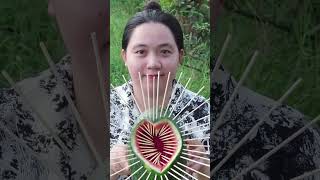 Survival Skills SIMPLE And Very USEFUL with water melon eel trap bushcraft outdoor camping [upl. by Ranice787]