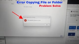 How to fix error copy file or folder access is denied Laptop unspecified error copy file or folder [upl. by Sadella]