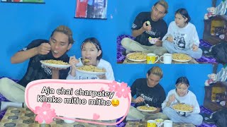 Aja chai charpatey khako 🤤 Pasang and ranjita vlog😊 [upl. by Retnyw326]