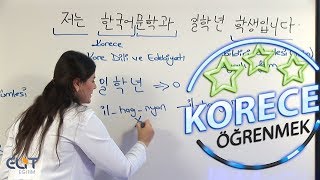 Korece Öğrenmek İstiyorum Korece Tanışma  learn korean [upl. by Drofkcor]