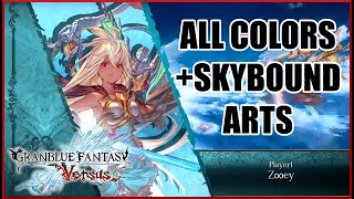 Zooey All Colors Skybound Arts  Granblue Fantasy Versus [upl. by Raynard]