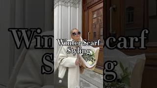 How to styling a winter scarf outfitinspo outfitideas scarf wintercoat fw24 winterfashion [upl. by Tteraj]