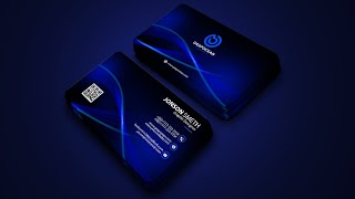 Professional Business Cards Psd Design  Photoshop Cc Tutorial [upl. by Nywra780]