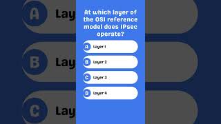 At which layer of the OSI reference model does IPsec operate [upl. by Rehpotsirc120]