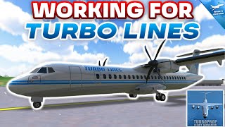 Working As TURBO LINES PILOT  Turboprop Flight Simulator [upl. by Grimbald]