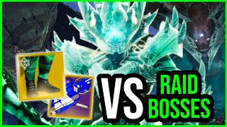 COLD COMFORT amp RADIANT DANCE MACHINES NUKE RAID BOSSES  Cold Comfort vs Raid Bosses Destiny 2 [upl. by Lema325]