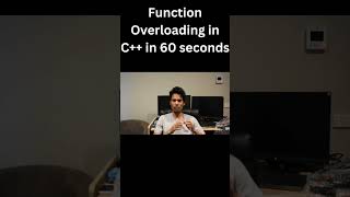 Function Overloading in C explained in 60 seconds [upl. by Euqininod]