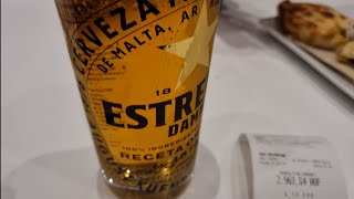 Estrella Damm Csapolt Sör Mennyibe Kerül Madridban [upl. by Aliac]