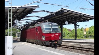 Nordtour 233  Zugverkehr im Bahnhof Rendsburg [upl. by Annert416]