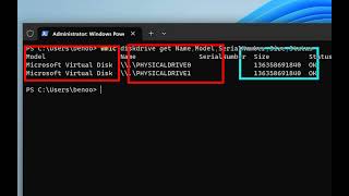 How to Check your SSD disk status with WMIC CMD PowerShell [upl. by Ayekahs]