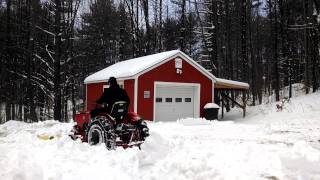 Economy Power King 2418 Plowing Snow [upl. by Analed]