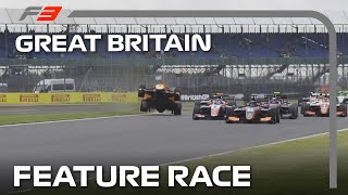 F3 Feature Race Highlights  2024 British Grand Prix [upl. by Noyad]