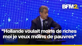 Trump Jo budget Nicolas Sarkozy sexprime sur lactualité lors des quotrencontres de lavenirquot [upl. by Julio128]