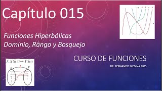 Funciones Hiperbólicas Dominio Rango y Bosquejo Curso de Funciones Cap 016 [upl. by Ylrae963]